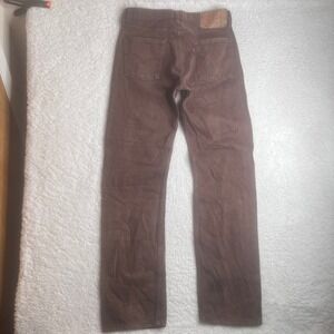 Vintage Levis 501 Brown Denim Jeans Made in USA 31x32 Straight Leg 501-0632